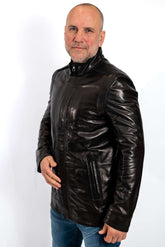 Men's leather jacket Eddie BLACK